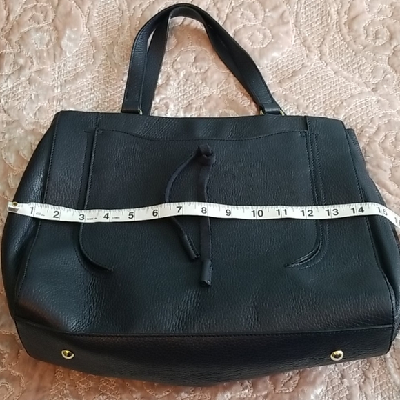 DIMONI navy leather handbag - Picture 11 of 14